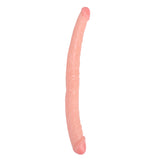 Realistic Double Ended Dildo Adult Toy Lesbian, 14.17 Inch Double Sided Dildos for Women, Waterproof Flexible Double Dong with Curved Shaft for Vaginal G-spot and Anal Play