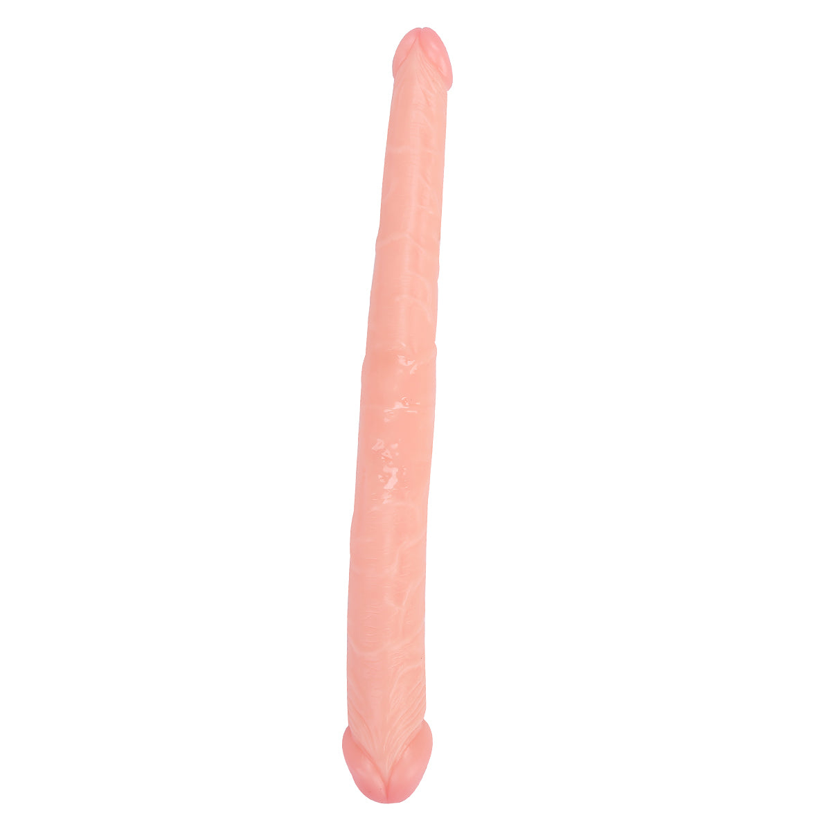 Realistic Double Ended Dildo Adult Toy Lesbian, 14.17 Inch Double Sided Dildos for Women, Waterproof Flexible Double Dong with Curved Shaft for Vaginal G-spot and Anal Play