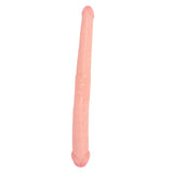 Realistic Double Ended Dildo Adult Toy Lesbian, 14.17 Inch Double Sided Dildos for Women, Waterproof Flexible Double Dong with Curved Shaft for Vaginal G-spot and Anal Play