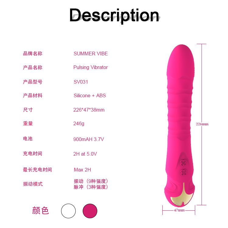 Pulsing Stimulation Pussy and Anal Vibrator