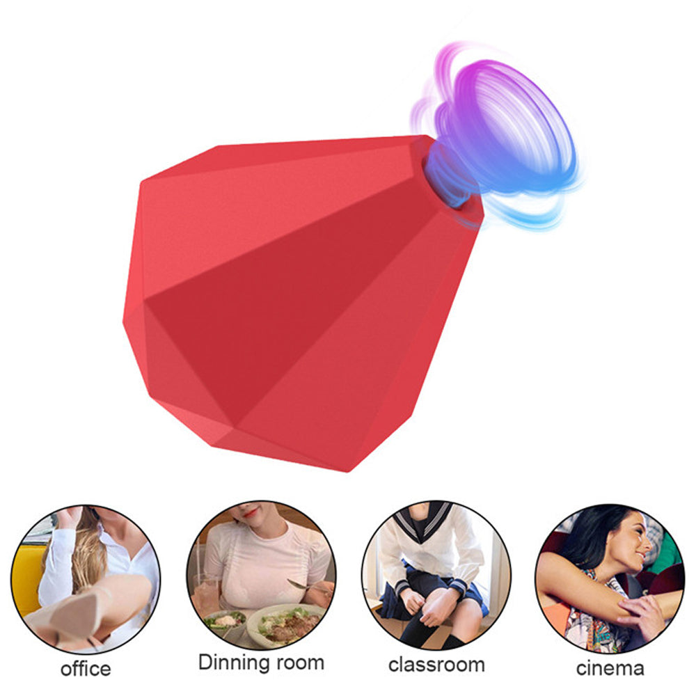 Clit Clitoris and Nipple Stimulation Vagina Sucker Silicone Adult Oral Sex Toy Diamond Shape Sucking Vibrator