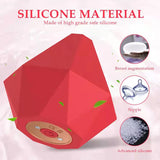 Clit Clitoris and Nipple Stimulation Vagina Sucker Silicone Adult Oral Sex Toy Diamond Shape Sucking Vibrator