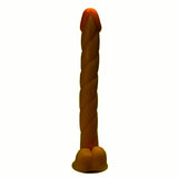 12inch Realistic Long Dildo - Long Dick Penis Sex Toys for Women - Dark Brown