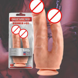 Realistic Cream DOUBLE STUFFER Cock Dildo in Pakistan | 6.5 INCHES