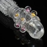 Reusable Condom Textured With Beads Extender Sleeve in Pakistan