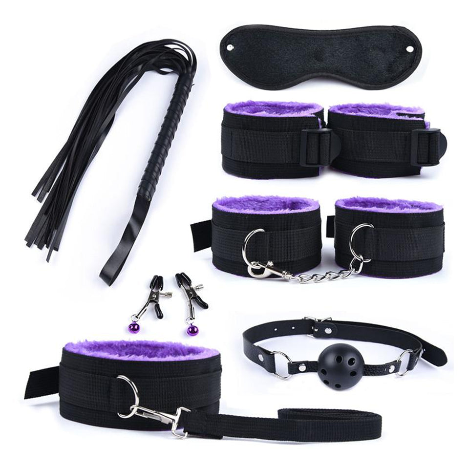 7 Pieces Set Sex Toys for Women BDSM Bondage Restraints Kit