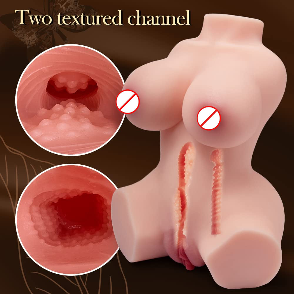 4kg Half Body Sex Doll For Men in Pakistan 2 Entrances Breast With Pussy & Anal Solid Silicone Doll