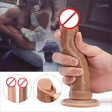 Realistic Dildo Suction in Pakistan Skin Brown - 7inch High Quality  - 265g