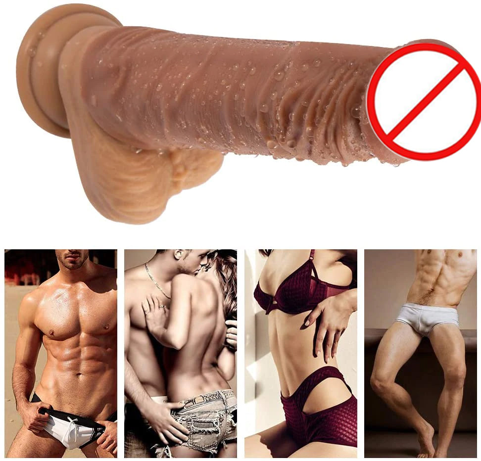 Silicone Penis Sleeve Extender in Pakistan Enlargement Thick Realistic Erotic Penis Cover Sex Toy for Men Flesh