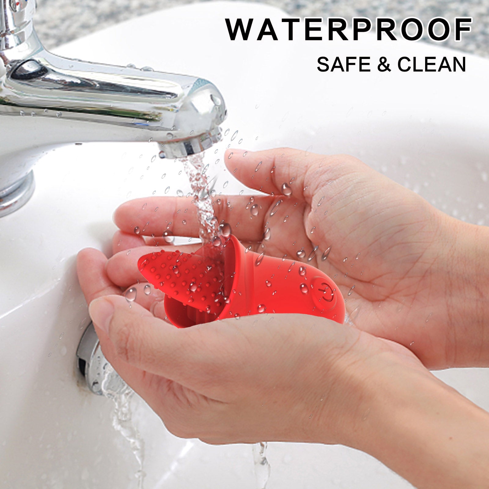 Rose Shape Tongue Licking Vaginal Breast Nipple G Spot Massager Sex toys in Pakistan