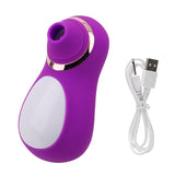 Erotic Penguin Vibrator Nipple Clitoral Stimulator 10 Speeds Silicone G-spot Sex Oral Licking Tongue Sucking Sex Toys for Women