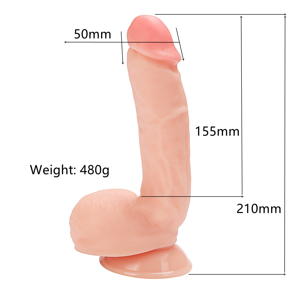 8.27 Inches Super Realistic Dildo In Pakistan