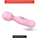 Mini Vibrator Wand Sex Toys in Pakistan Best 2 Speed Magic Massager For Lady Masturbation - PinkVibrator Wand Sex Toys