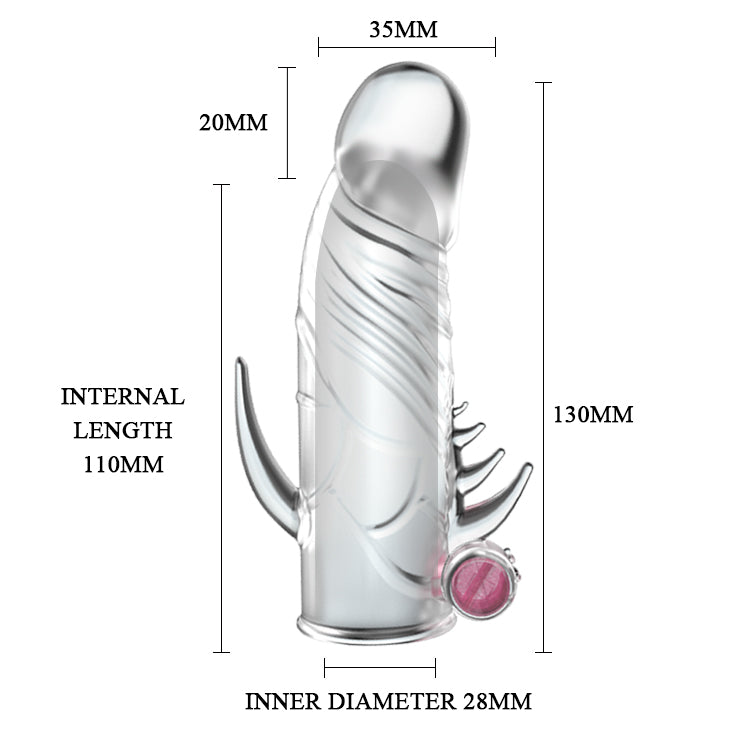 Powerful Vibrating Crystal Penis Sleeve in Pakistan